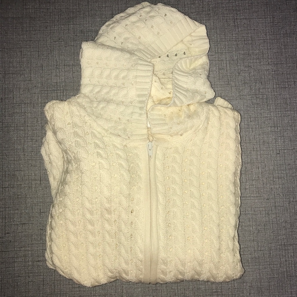 Cable knit Cream Jacket